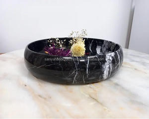 Plato Decorativo para Pastel de 10 Pulgadas, Estilo Antiguo, Grabado, Pulido, de Ágata Natural Alexandrita con Vetas Blancas, Regalos para el Hogar, Color Negro - Product Image 4