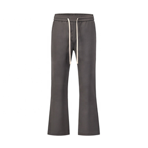 Plain Blank Plaid <b>Base</b> <b>Layer</b> Wide Trousers Men Soft Touch Everyday Lounge Heavy Cotton Loose Fit Bottoms - Product Image 1