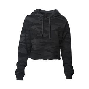 Sudadera con capucha corta de alta calidad con logotipo personalizado, envío directo SIN MOQ, sudadera extragrande con capucha corta para mujer. - Product Image 5