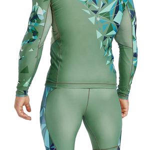 Maillot de bain personnalisé de dernière génération, haute qualité, séchage rapide, respirant, extensible, manches longues, rashguard pour homme, couleur personnalisée - Product Image 5