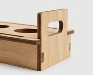 Soporte de Madera para Vasos, Organizador de Tazas Redondeadas Orgánicas, Exhibidor de Barra para Encimera de Cocina, Estilo Moderno y Minimalista, Duradero - Product Image 2