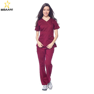 Uniform Women's <b>Scrub</b> <b>Set</b> Stretch and Soft Y-Neck Top and Pants - Product Image 2