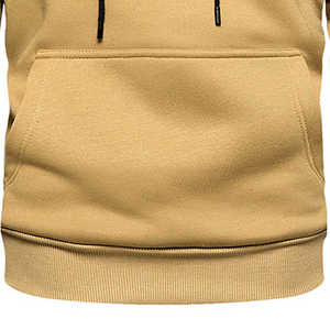 Sudaderas con Capucha Extra Grandes para Hombre, 100% Algodón, Estilo Urbano, Corte Ajustado, con Diseño Sólido, para Invierno, Más Vendidas - Product Image 5