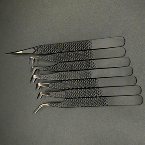Pince à épiler japonaise DANTRIC IMPLANTS FR-66 à pointe en nanofibre, lisse, précise, durable, antimagnétique et antistatique pour extensions de cils - Product Image 3