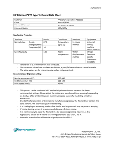 Filament PPS (DIC FZ-2100) 1,75 mm Naturel/Noir 500g Imprimante 3D (Filament HP Type PPS) Bobine Résistante à la Chaleur - Product Image 3