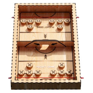 Wholesale Custom Wooden <b>Fast</b> <b>Sling</b> <b>Puck</b> Board <b>Game</b> <b>Fast</b> Paced Slingshot Table Hockey <b>Games</b> Interactive Toys for Kids Adult - Product Image 4