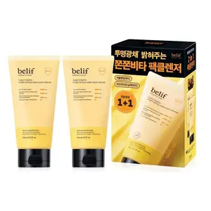Para Belif Super Knights Bright Toning Vegan Pack 150ml 1 + 1 Set Limpiador facial de alta calidad - Product Image 1