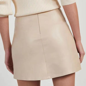 Nouveautés 2026 – Jupes en cuir respirantes et écologiques pour l'hiver, longueur genou, style formel, très tendance pour femmes - Product Image 4
