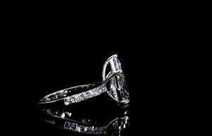 Wholesale 14k Gold Lab Grown Diamond <b>Ring</b> 2ct 3ct Pear Cut <b>Solitaire</b> IGI Certified Custom Wedding Engagement <b>Ring</b> For Women - Product Image 3