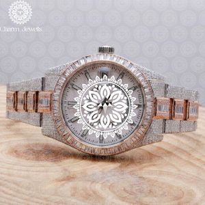 Reloj de Lujo para Mujer Charm_Jewells, 38 mm, Redondo, Analógico, de Cuarzo, con Correa de Acero Inoxidable, Esfera de Cristal de Zafiro y Bisel de Diamantes - Product Image 6