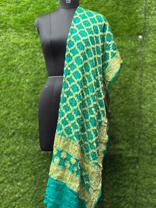 Dupatta de Jacquard Puro con Adorno de Pallu en Ambos Lados, Tradicional, Étnico, para Festivales, Bodas y Fiestas (126 meera jacaqard dupatta) - Product Image 5