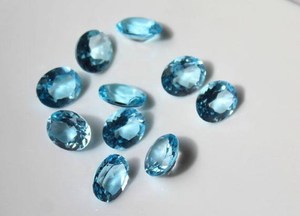 Topacio Azul Cielo Ovalado de Calidad Increíble, Hermoso y Natural, Precio al por Mayor, para la Elaboración de Joyería Festiva - Product Image 4