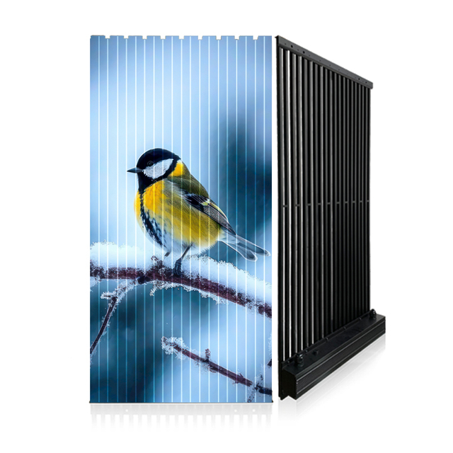 Transparent DIP LED Curtain Screen for Building Surface Full Color LED Screen Mesh Sheet 31.25 Pitch