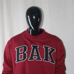 Sudadera BAK Mock Neck 450 GSM con nombre personalizado, bordado en aplique, corte holgado, 100% algodón, felpa francesa. - Product Image 2
