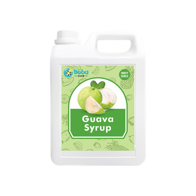 2.5kg Guava Syrup Fruit Juice Concentrate Bubble Tea OEM/ODM Liquid Bottle Packaging Drink Topping HALAL/HACCP/ISO 22000