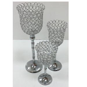 Good Quality Crystal Diamond Decorative <b>Candlestick</b> Stand Designer Home & Hotels Religious Decor for Christmas - Product Image 1
