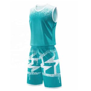 Venta al por mayor personalizado sublimación de impresión uniforme de baloncesto transpirable de talla grande diseño uniformes en blanco - Product Image 5