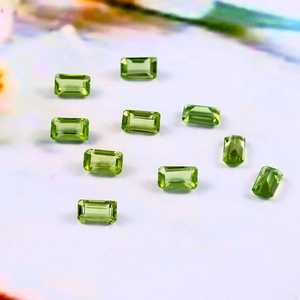 Piedra Preciosa Suelta de Peridoto Natural AAA de 6x8 mm, Corte Octogonal Facetado y Calibrado |   Piedras Semipreciosas al por Mayor para la Fabricación de Joyería - Product Image 2