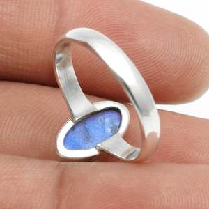 Unique Design 925 Sterling Silver <b>Ring</b> With Brilliant Marquise Cut <b>Labradorite</b> Gemstone Handmade Bohemian <b>Ring</b> For Girls - Product Image 3