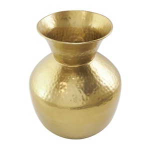 Vase de table vintage en fer métallique transparent craquelé, support décoratif pour fleurs, centre de table moderne pour salle à manger et salon - Product Image 4