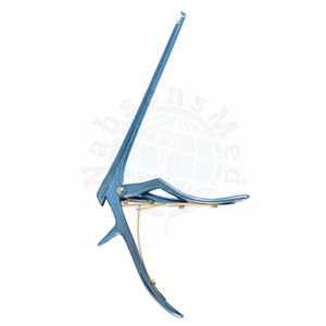 Pinza Kerrison de 1 mm a 5 mm con revestimiento de titanio azul y mango dorado para neurocirugía y ortopedia, pinza perforadora de huesos 45 °   Hasta 90 °   Down OEM - Product Image 4