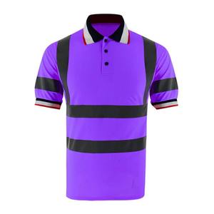 เสื้อยืดสะท้อนแสงสำหรับทำงานผู้ชาย แห้งเร็ว เสื้อยืดนิรภัย - Product Image 1