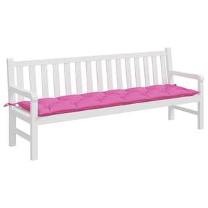Coussin de banc de jardin rose 100% polyester, coussins d'extérieur 78,7"x19,7"x2,8" - Product Image 3