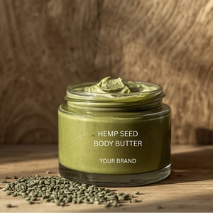 Crema Corporal Humectante de Semillas de Cáñamo en Envase Personalizado para Spa y Venta al por Menor - Product Image 2