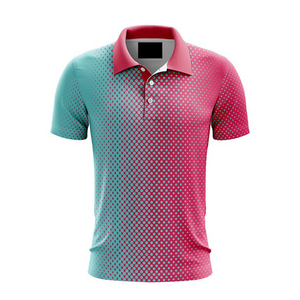 เสื้อโปโลผู้ชายแบบแห้งเร็วขายส่ง ออกแบบโลโก้ได้ตามต้องการ ผ้าฝ้ายพิมพ์ลายแบบซับลิเมชั่น ลายเรียบ ไซส์ใหญ่ พร้อมเทคนิคการพิมพ์ - Product Image 3