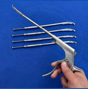 Ensemble d'instruments chirurgicaux endoscopiques interlaminaux angulaires en acier inoxydable allemand pour chirurgie de la colonne vertébrale, réutilisable, autoclavable, CE Pacho - Product Image 3
