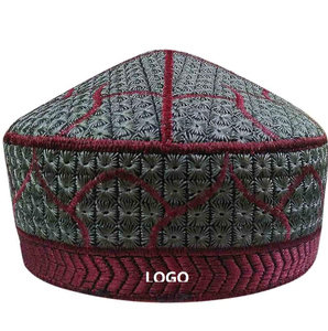 Traditional Turkmen Afghan <b>Islamic</b> Muslim Koofi Topi Cap 100% Cotton Striped Design High Quality Wholesale Low Price - Product Image 4
