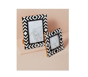 Marco de fotos de nuevo diseño con incrustaciones de resina y acabado brillante en resina, marco de fotos de MDF a un precio bajo y razonable. - Product Image 3