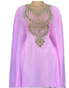 Dubai Farasha Kaftan Beautiful <b>Red</b> Caftan Muslim Traditional Caftan Stone <b>Beads</b> Work Hand Work Kaftan Moroccan Design Kaftan2024 - Product Image 1