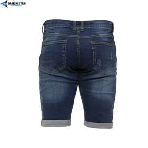 Vaqueros casuales de verano para hombre, lavado claro, cintura media, bordados, transpirables, ecológicos, de secado rápido, con cremalleras y botones, estilo urbano, 220g - Product Image 3