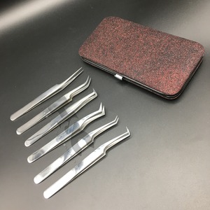 New Professional Hooper Company Eyelash Tweezers HAC-T373 Stainless Steel Anti-Magnetic Durable Plain Grip Eyelash Tweezers - Product Image 6