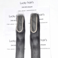 Extensions de cheveux naturels indiens 100% Remy, avec closure HD, lisses, non traités, à double trame machine, à clipser, qualité vierge, pour professionnels