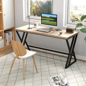 59-Inch Heavy-Duty Metal Frame and Crossbar <b>Computer</b> <b>Desk</b> Durable and Sturdy - Product Image 2