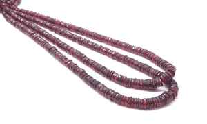 Cuentas facetadas de rubí AAA de 5-7 mm, cuentas de corindón rubí con corte en forma de rueda y neumático, cuentas de piedras preciosas de 16 pulgadas para fabricación de joyas, venta al por mayor a granel - Product Image 2