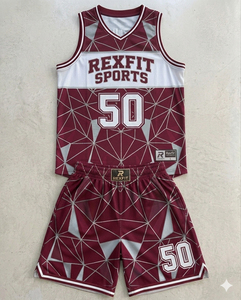 Tenues de basketball personnalisables OEM vertes avec logo et numéro, grandes tailles et caractéristiques respirantes, logo personnalisé - Product Image 6
