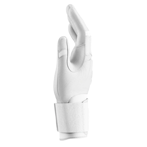 Adiha Impex Leather <b>Baseball</b> Batting <b>Gloves</b> White Hook and Loop Closure Unisex Adult Training Customizable Durable - Product Image 4