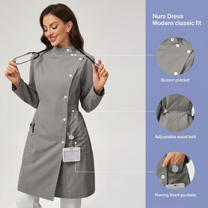 Uniforme Médico Personalizado con Logotipo, Diseño Moderno, Uniforme de Enfermera de Hospital, Tela Elástica Tejida de Alta Calidad, Ropa de Enfermería Unisex - Product Image 3