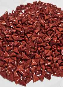 อัญมณีปะการังสีแดงอิตาลีรูปสามเหลี่ยม คุณภาพดี สีสันสดใส เหมาะสำหรับทำเครื่องประดับ - Product Image 3