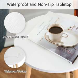 Traditional Wood Side <b>Table</b> End <b>Table</b> Coffee <b>Table</b> 3 Legged Antique Wooden Accent <b>Table</b> Eco-Friendly Home Office Living Room - Product Image 4