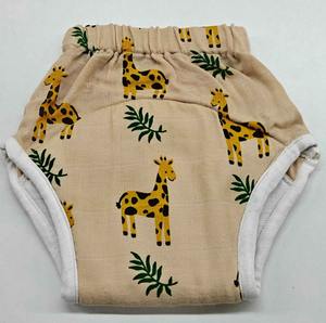 Oaptimo Culotte d'entraînement unisexe rembourrée en tricot écologique à motif floral, lavable, en coton, essentielle pour bébé, douce et absorbante - Product Image 3