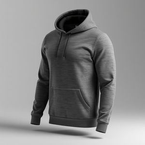 เสื้อฮู้ดผู้ชายผ้าฝ้ายฟลีซหนา 450 GSM ทรงโอเวอร์ไซส์ อุ่นสบายสำหรับฤดูหนาว พร้อมปักโลโก้ตามสั่ง - Product Image 6