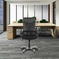 Chaise de bureau ergonomique Chaise de personnel confortable avec design en maille élégant Chaise de gestionnaire de maison simple Utilisation exécutive Matériau en acier