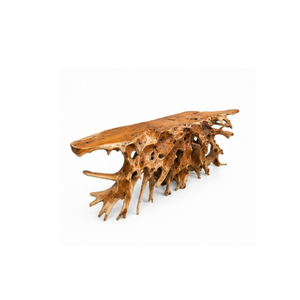 ARTERRA Premium Solid Wood Teak Root <b>Console</b> <b>Table</b> Eco-Friendly Durable Freeform Design Rustic Luxury Living Room Apartment - Product Image 2