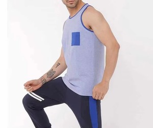 Camiseta sin Mangas Casual de Moda Sostenible para Hombre, Unisex, Transpirable, 100% Poliéster, Cuello Redondo, con Tejido de Punto Ligero - Product Image 3