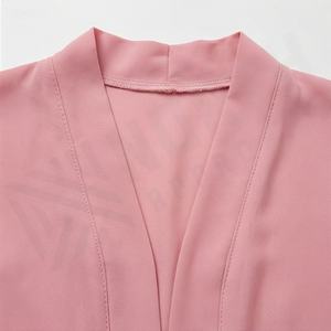 Nouvelle Abaya Grande Taille à Manches en Dentelle Florale et Fermeture Éclair, Couleur Personnalisable, Robe Décontractée d'Été Exclusive pour Femme, Tenue Pudique, Vente Transfrontalière - Product Image 4