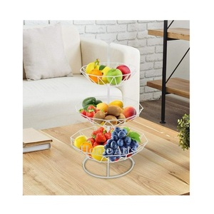 Panier à fruits de qualité supérieure à 3 niveaux, design unique, couleur or, panier de rangement pour légumes en fer, à prix abordable - Product Image 3